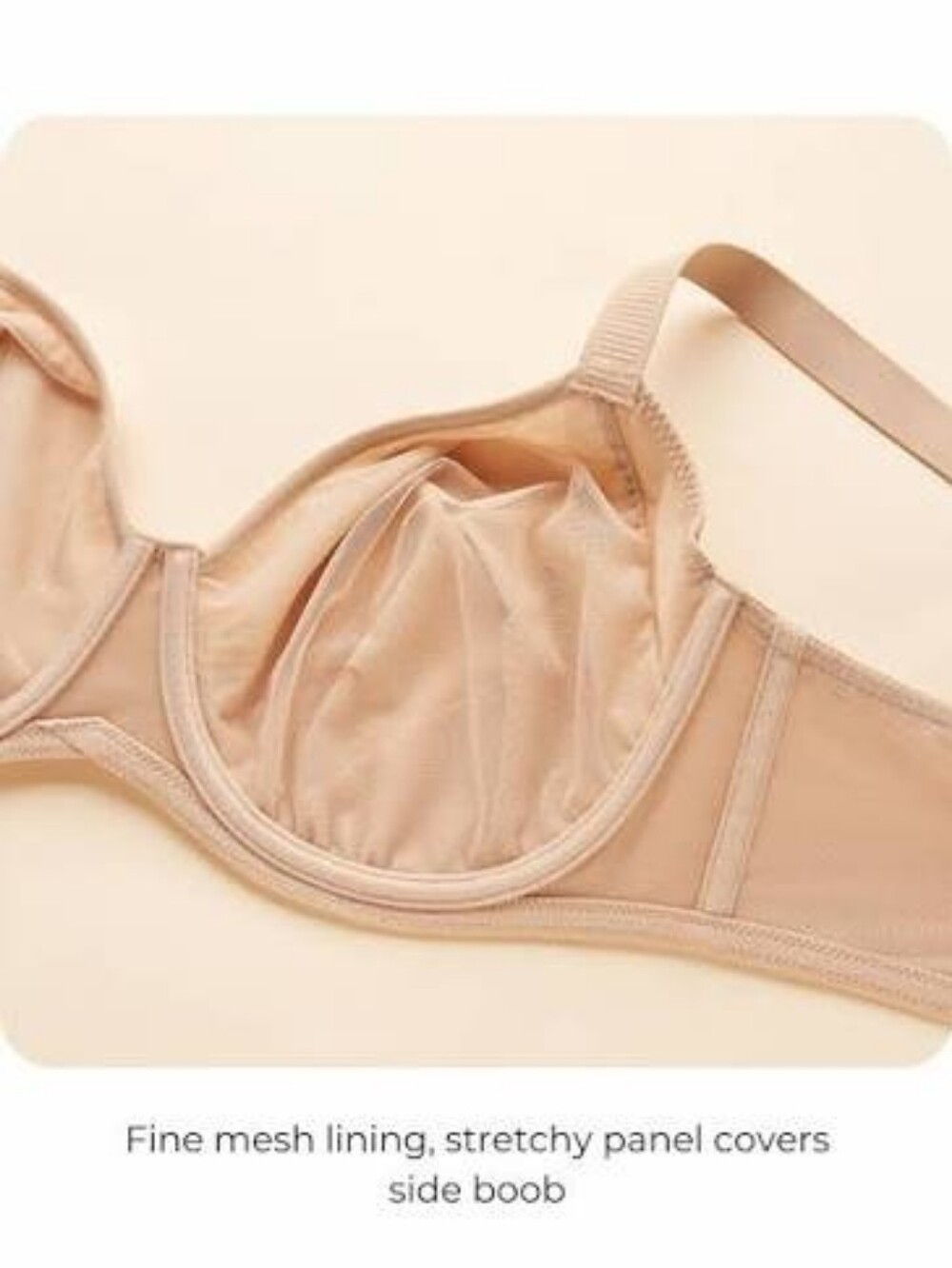 Understance Sidney FlexWire Molded Unpadded Demi Bra in Cashew Size 48D NWT - Picture 4 of 13